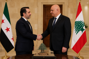 Asaad Shaibani with Joseph Aoun