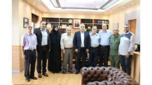 Mohammed Karaki with Municipal Workers