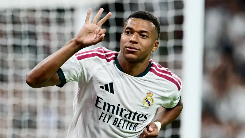 Mbappé's hat trick leads Real Madrid to victory