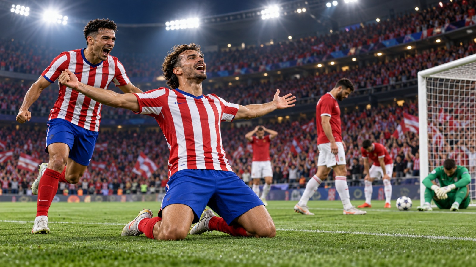فوز اتلتيكو مدريد على مانشستر يونايتد