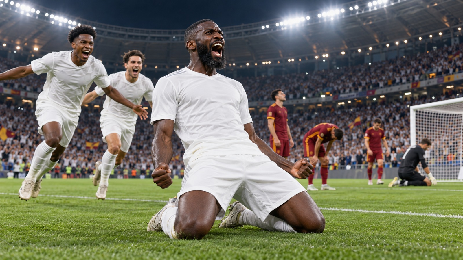 ريال مدريد يهزم روما